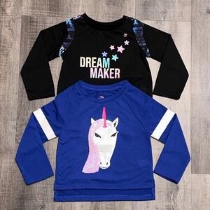 New Bundle of 2 Baby & Toddler Girls Size 24 Months Long Sleeve Tops